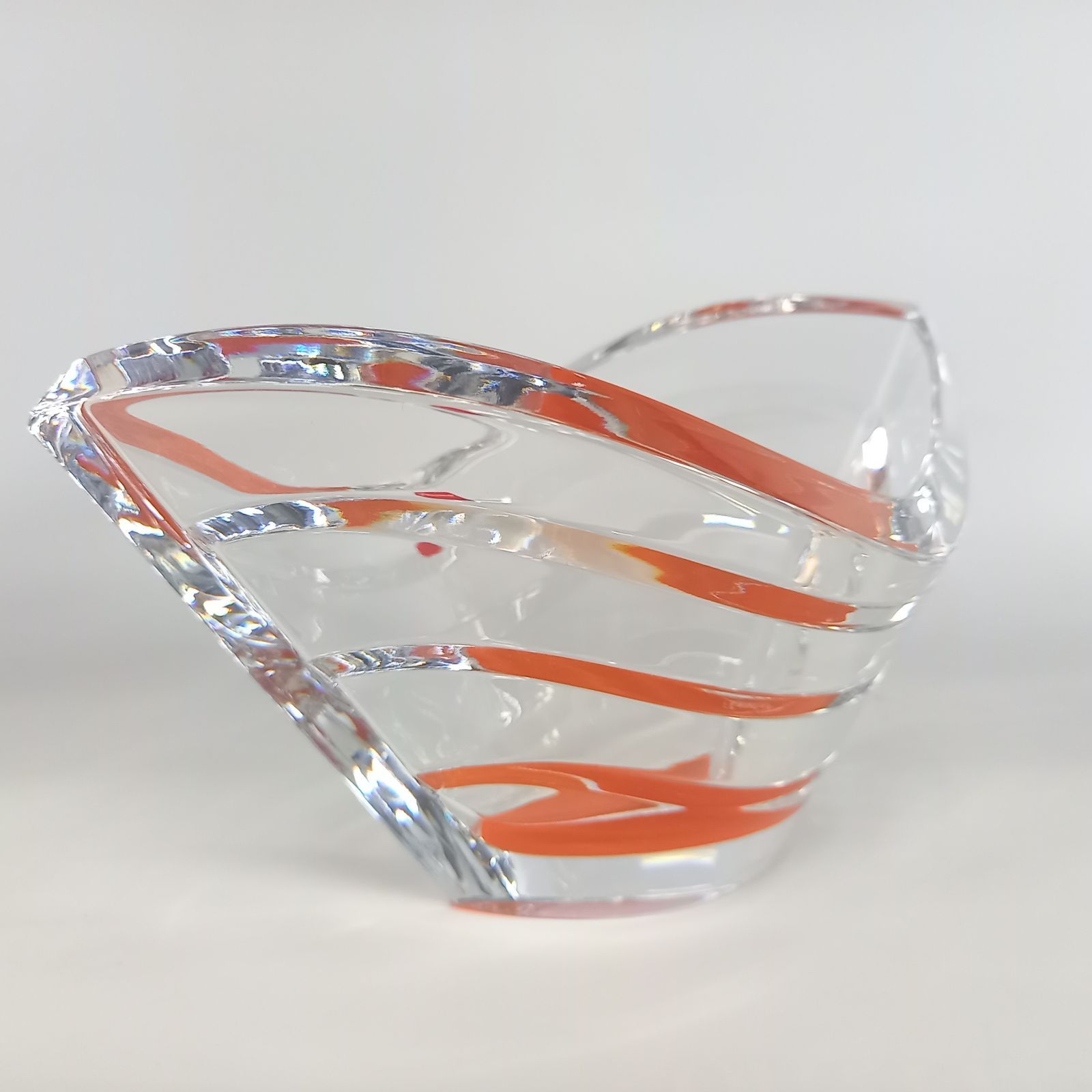Baccarat バカラ フラワーベース ウェーブ美品 Baccaratバカラ 