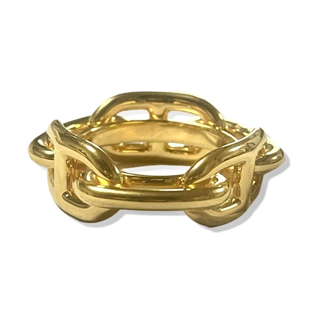 正規品 HERMES エルメス シェーヌダンクル スカーフリング ゴールド GP