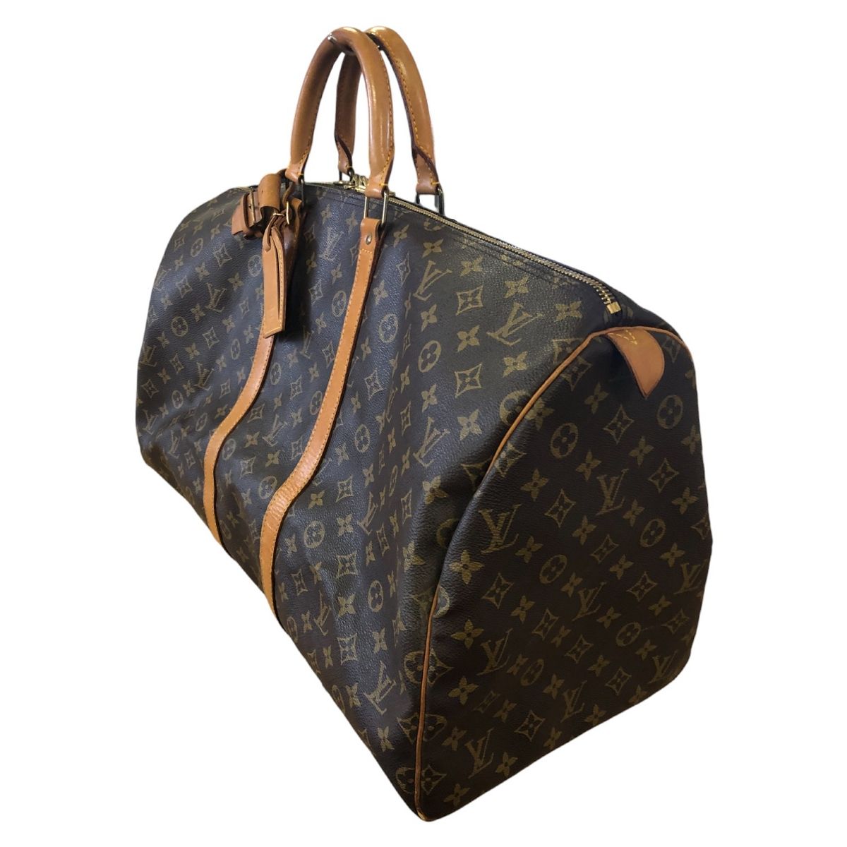 ルイヴィトン LOUIS VUITTON モノグラム キーポル55 ブラウン