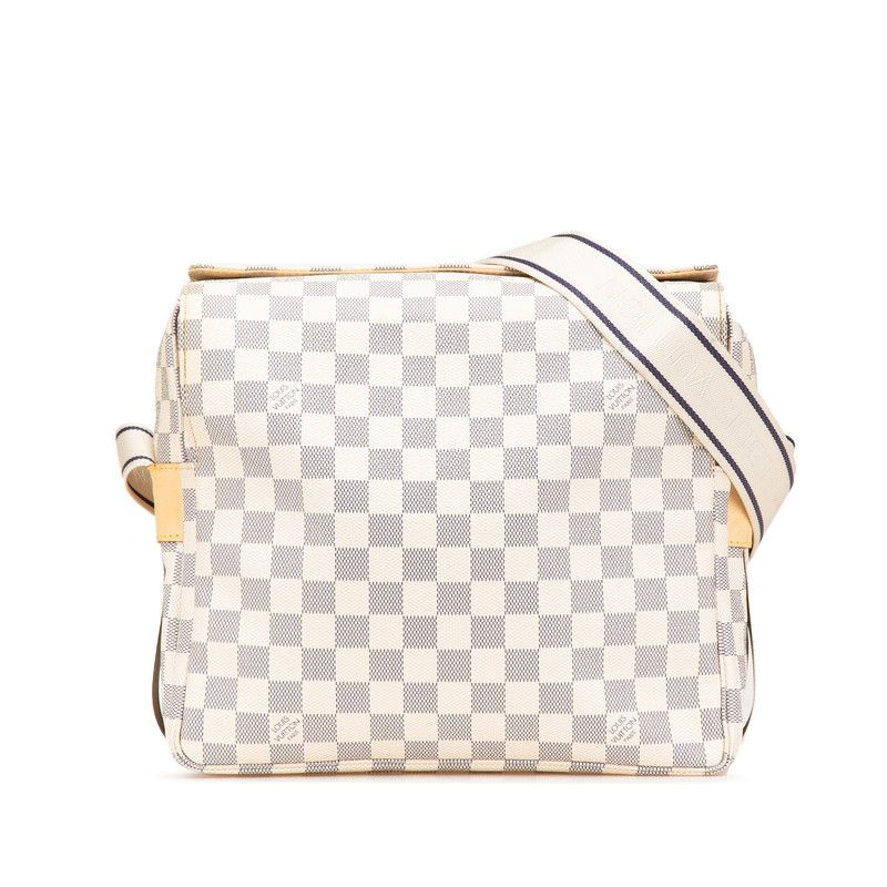 ルイ ヴィトン ダミエ アズール ナヴィグリオ N51189 ホワイト PVC レザー レディース LOUIS VUITTON 1-0211711