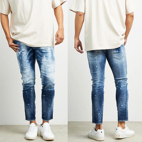 DSQUARED2 ディースクエアード S74LB1060 インディゴ SKATER JEAN 