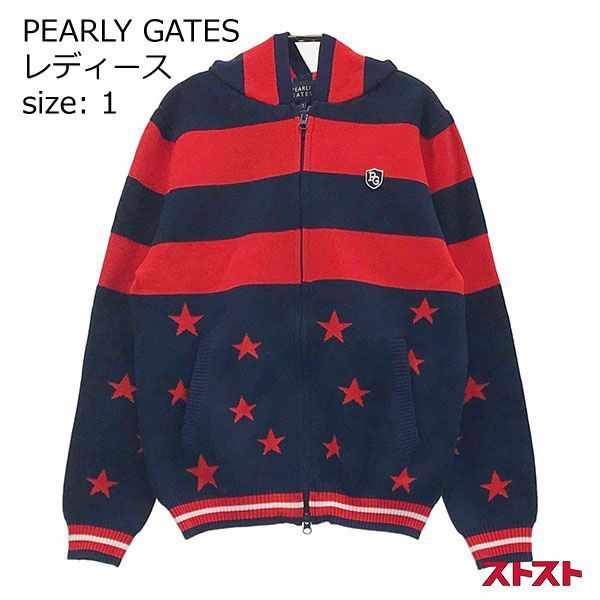 PEARLY GATES - パーリーゲイツ　ニットパーカー　1 PEARLY GATES パーリーゲイツ フルジップニットパーカー 1