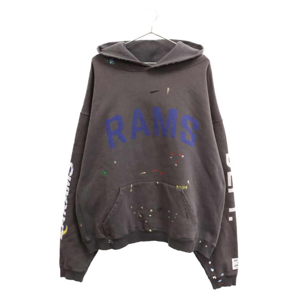 GALLERY DEPT.（ギャラリーデプト）NFL LA RAMS Hoodie ラムズ ヴィンテージ加工 プルオーバー パーカー【A31197-007】