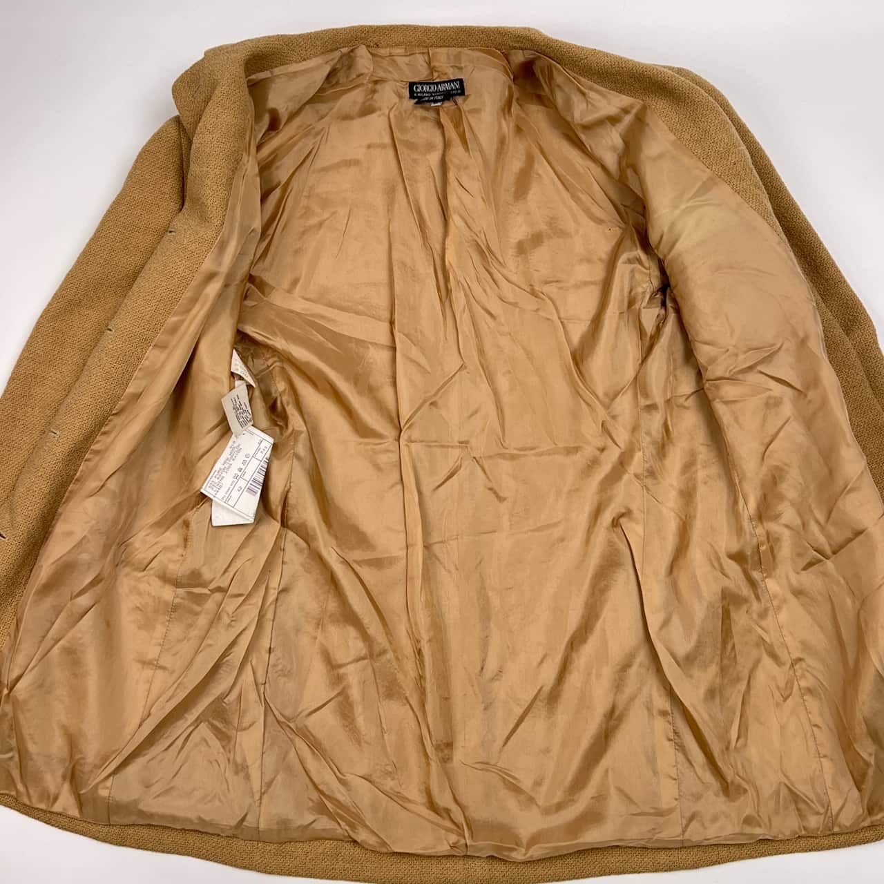 Giorgio Armani ベージュ テーラードジャケット 42 イタリア製 GIORGIO ARMANI ジョルジオアルマーニ テーラード