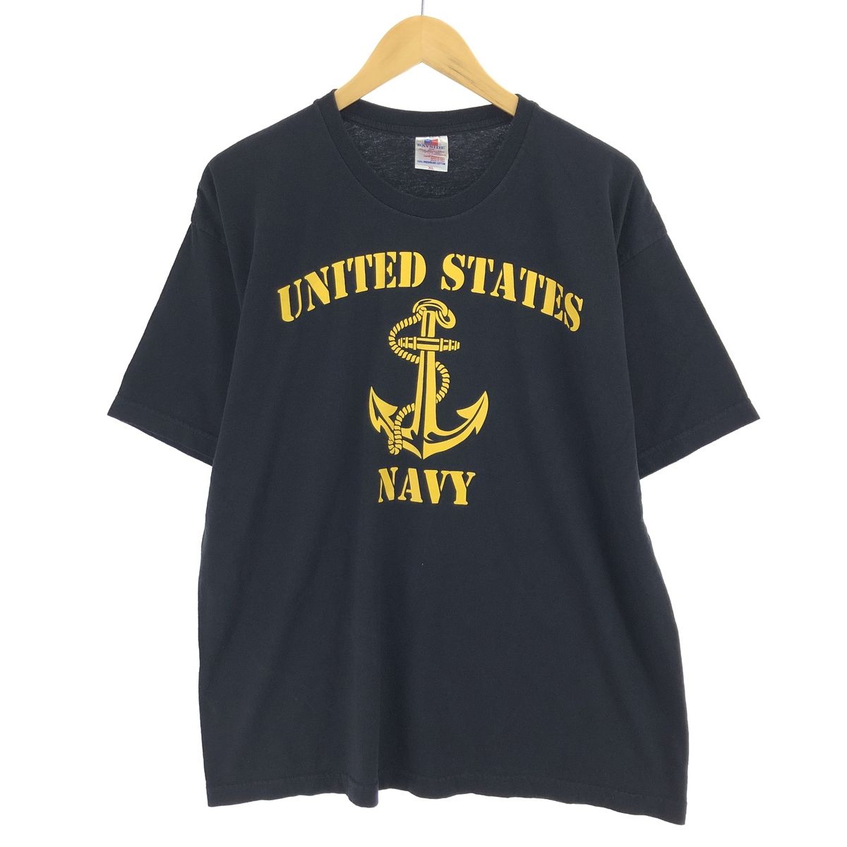 古着 BAYSIDE U.S.NAVY ミリタリープリントTシャツ USA製 メンズXL/eaa430675