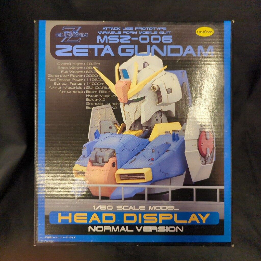 unifive 1/60 MSZ-006 ゼータガンダム ヘッドディスプレイ unifive 1