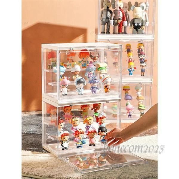 フィギュアケース 棚 アクリル 大型 コレクションボックス 横長