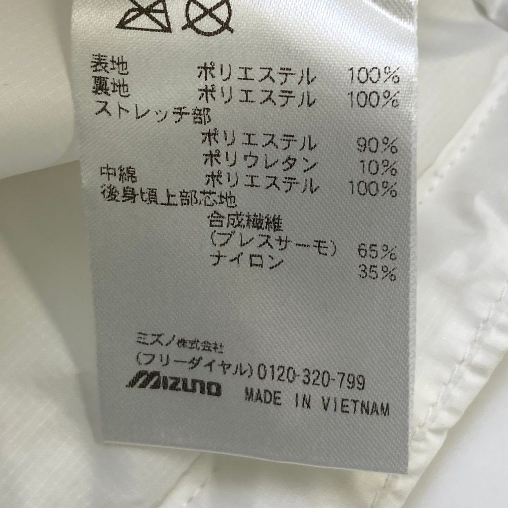 サイズ：L MIZUNO GOLF ミズノゴルフ  中綿ジップベスト  ホワイト系 [240101449417] ゴルフウェア メンズ ストスト サイズ：L MIZUNO GOLF ミズノゴルフ 中綿ジップベスト ホワイト