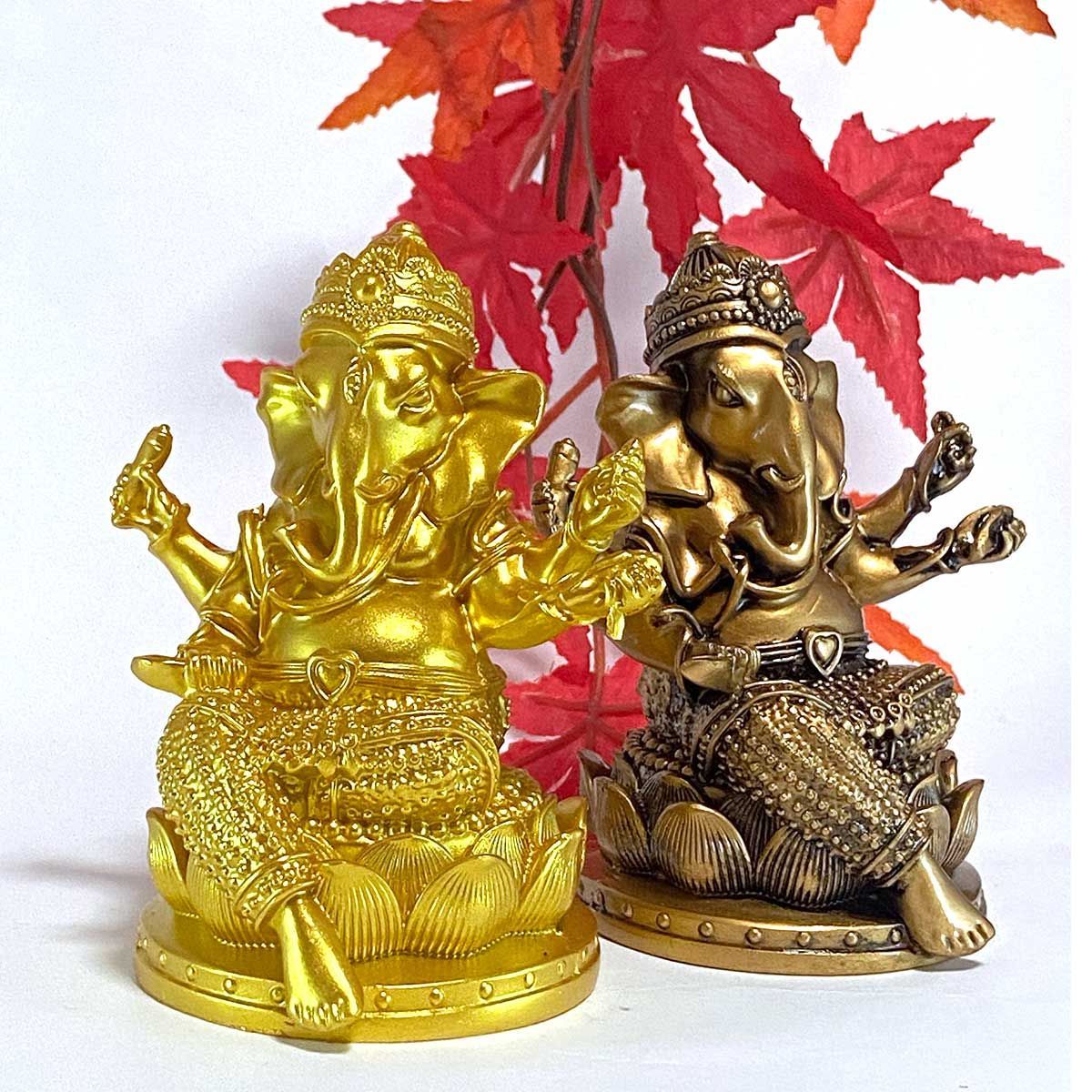 ガネーシャ 30ｃｍ 夢をかなえるゾウ 学問の神 金運の神 商売繁盛の神 ガネーシャ ガネーシャ神 置物 インド神話 13*10*7cm 夢を