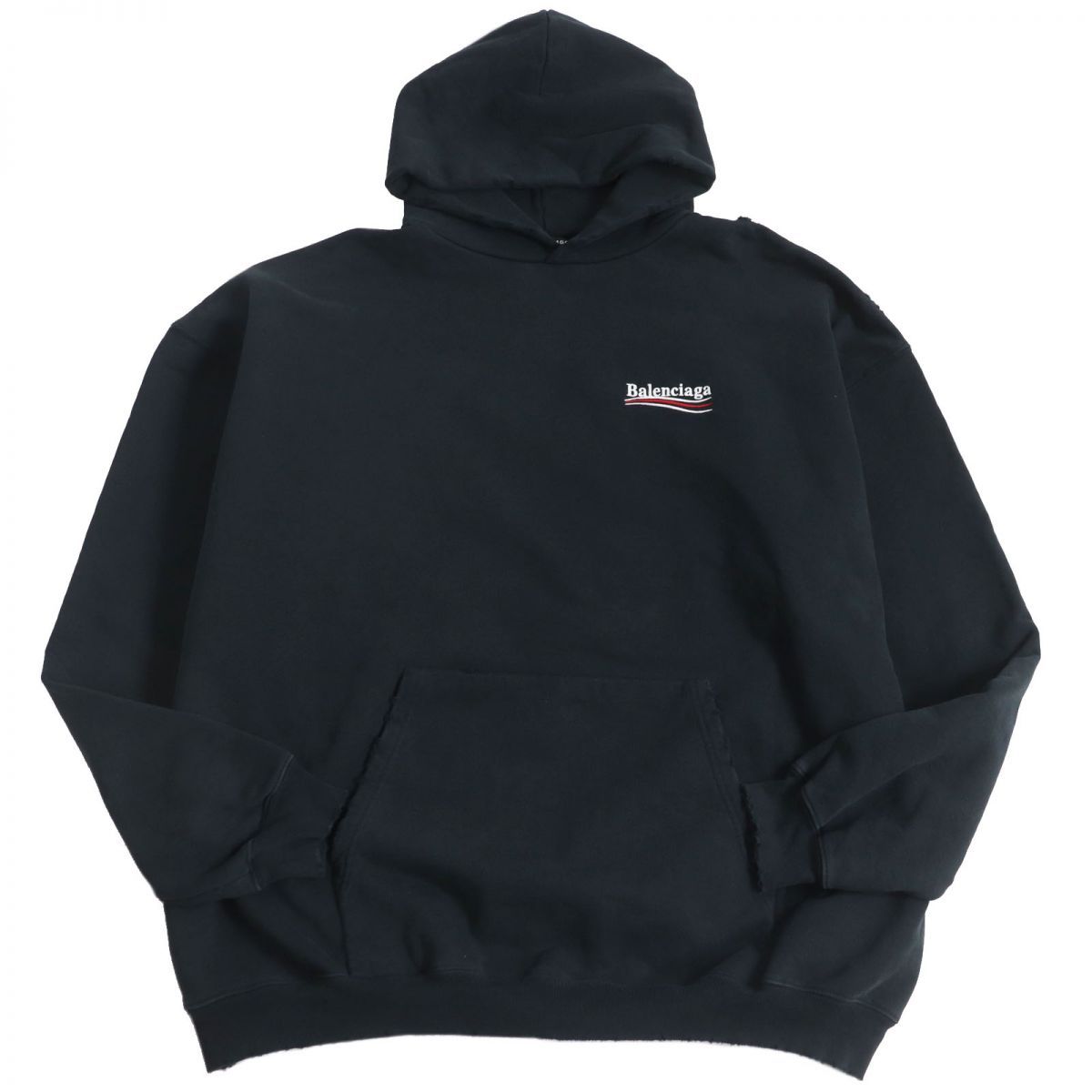 美品□21AW バレンシアガ 620973 POLITICAL CAMPAIGN HOODIE LARGE FIT