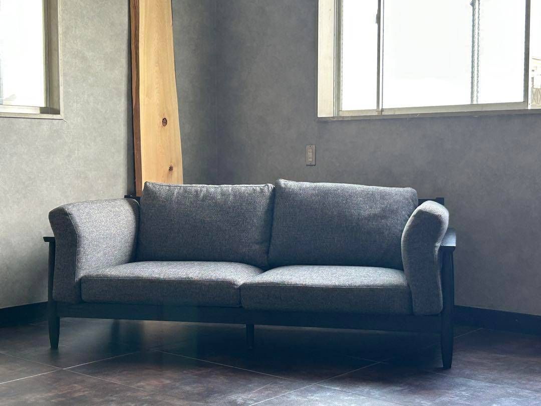 FUJIEI 富士栄　モダン　2Pソファ　アームソファ　リビング　ブラック　HZ FUJIEI 富士栄 モダン 2Pソファ アームソファ リビング ブラック HZ