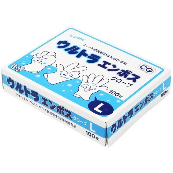 ウルトラエンボス手袋 L 100枚入×60箱