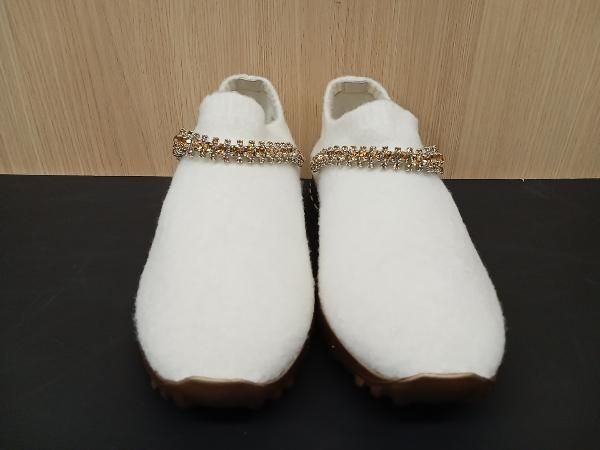 美品 JIMMY CHOO ジミーチュウ VERONA クリスタルピース ブークレ