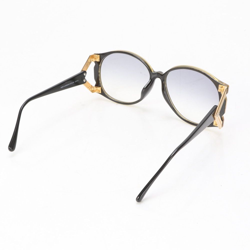 美品 クリスチャン ディオール 2575A 90 57□13 ブラック ゴールド  