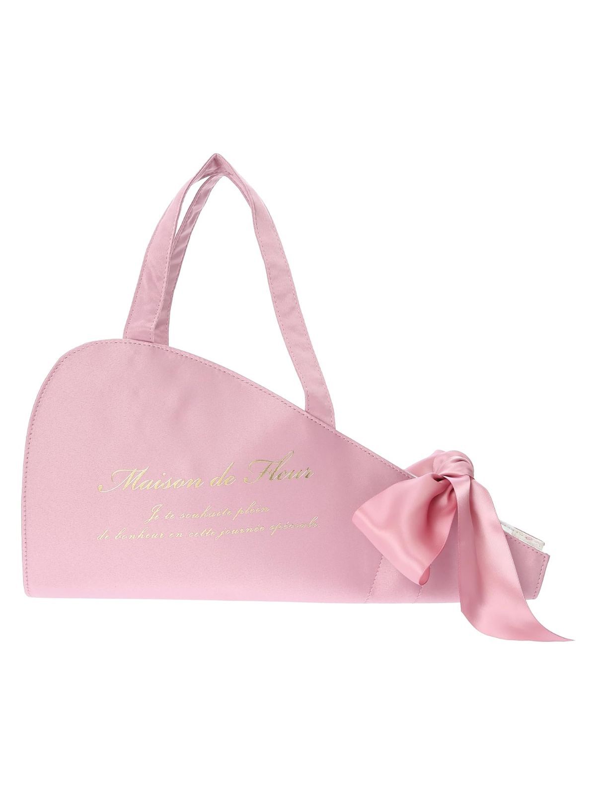 【新着商品】Pink レディース ﾌﾗﾜｰｹｰｽ ブーケバッグ フルール] ド [メゾン ラグ・カーペット