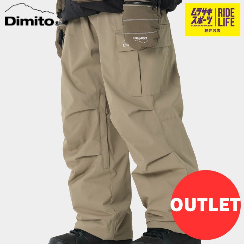 DIMITO ベージュ スノーボードパンツ Lサイズ
