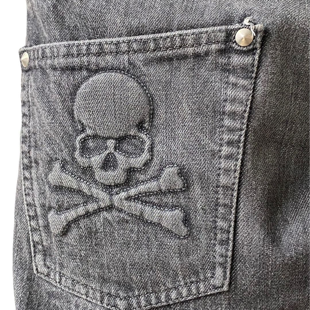 mastermind ダブルウエスト　ブラック　デニム　M mastermind ダブルウエスト ブラック デニム M mastermind ダブル