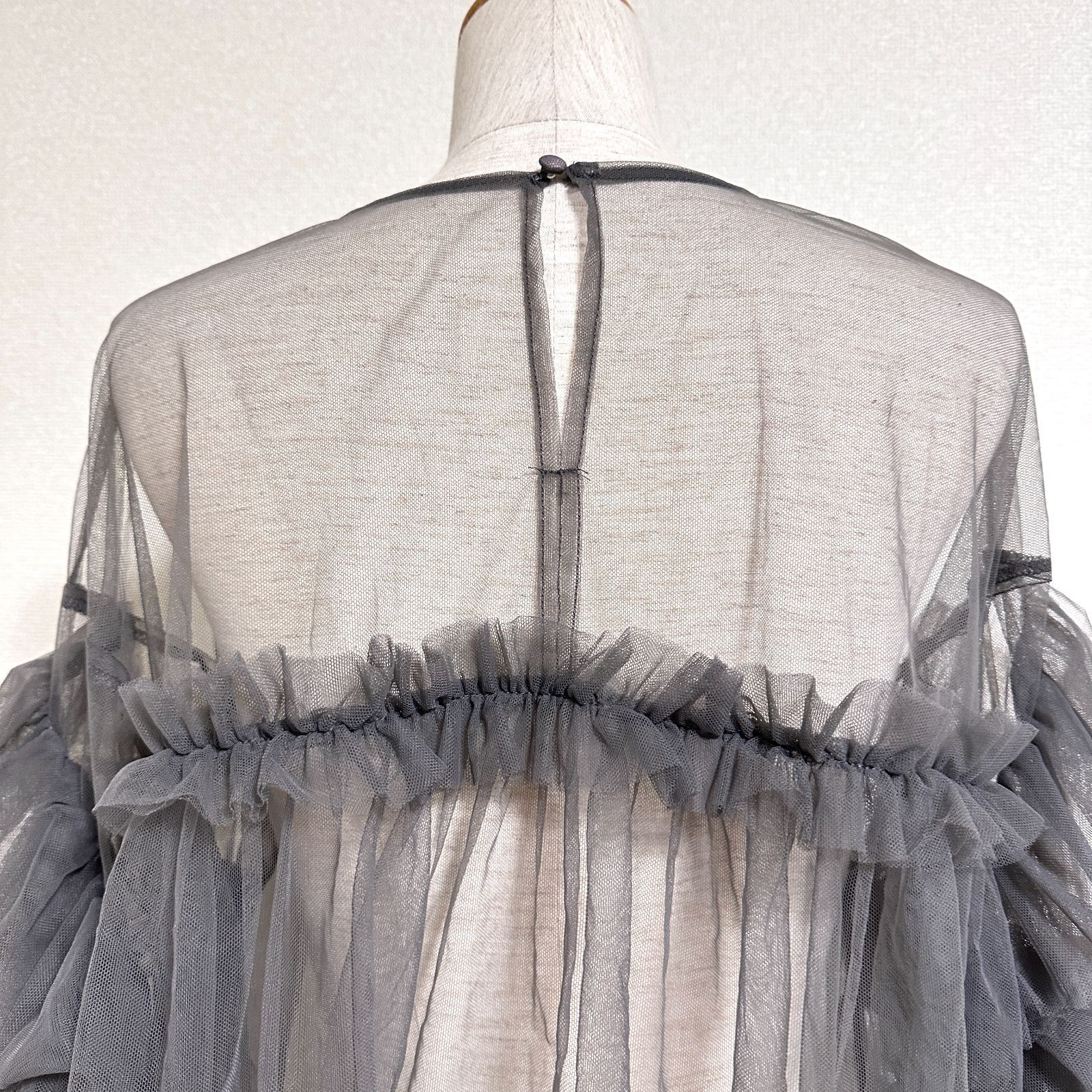 タグ付 ANDRESD decorative tulle tops デコラティブチュール