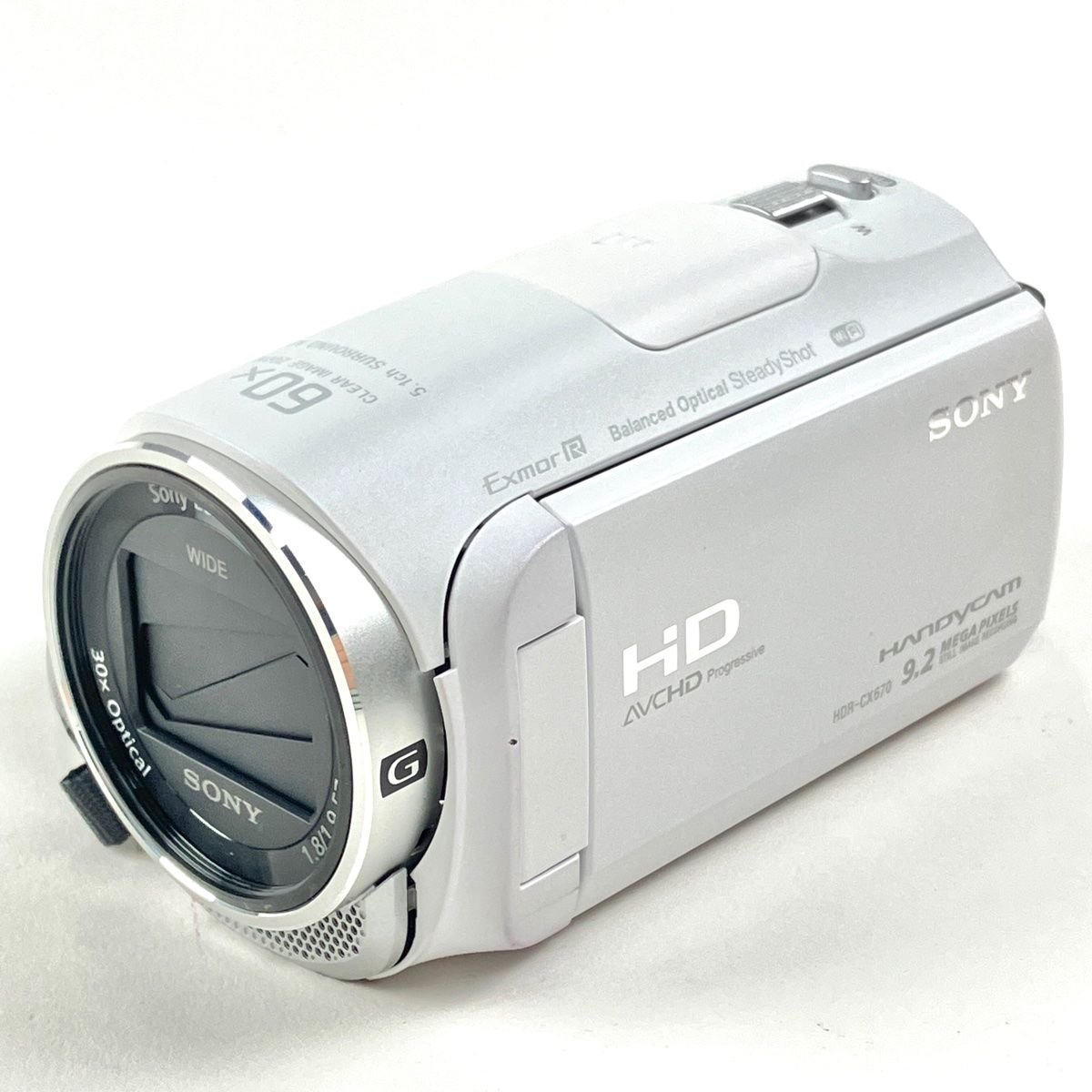ソニー SONY HDR-CX670 ホワイト デジタルビデオカメラ コンパクト