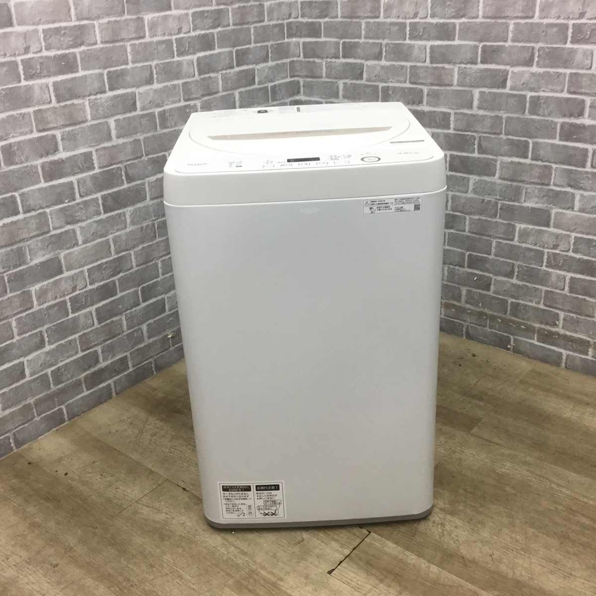 SHARP 4.5kg 全自動洗濯機 ES-GE4D-C 2020年製