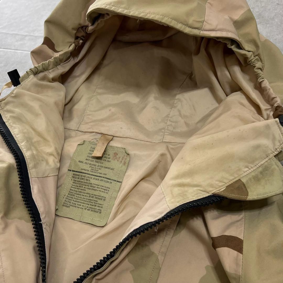 アメリカ軍　ecwcs ゴアテックスパーカー　3C デザートカモ　実物　XL-R 新品 USA製 実物 米軍 ECWCS GEN1 ゴアテックスパーカー 3C