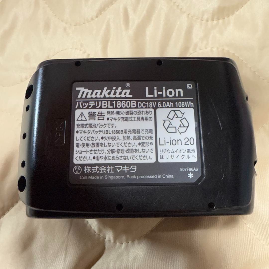 makita 18v 純正バッテリー BL1860B - メルカリ