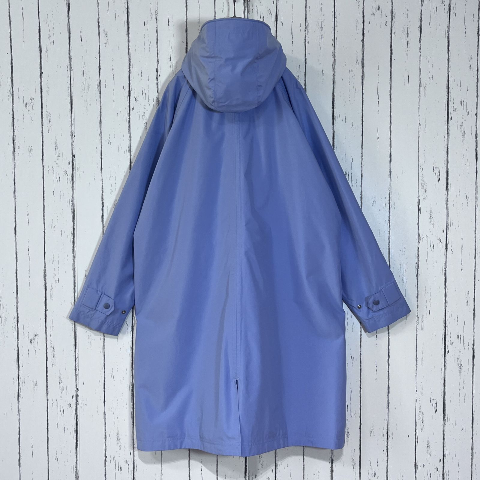 00s L.L.Bean エルエルビーン シティレインコート City Rain Coat ダブルジップ フード付き ナイロンジャケット レディース WOMEN'S  1X （メンズLサイズ相当）ライトブルー 水色 20202979 - メルカリ