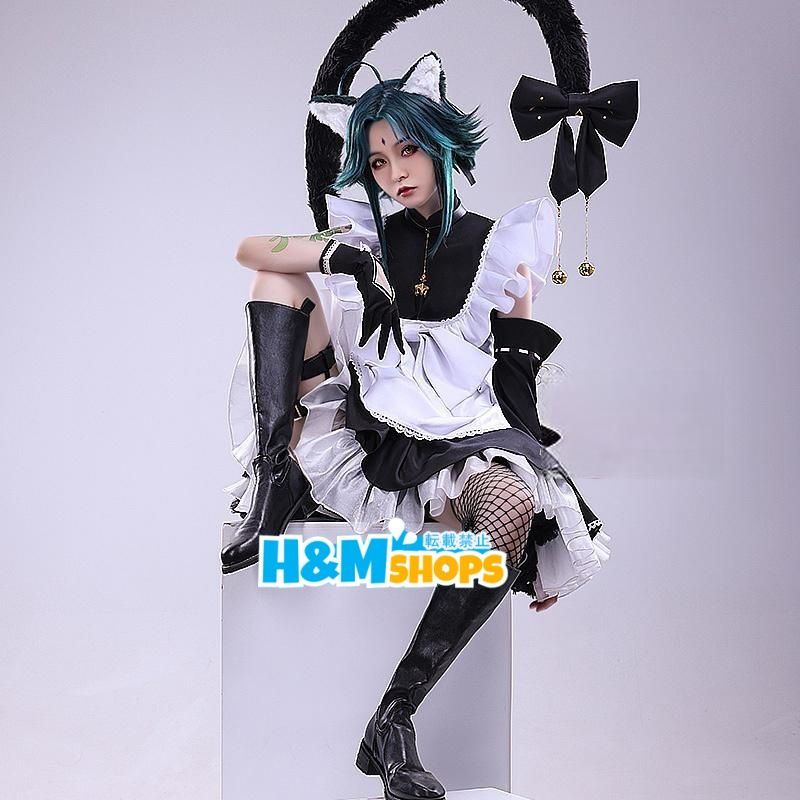 三分妄想 原神 コスプレ ショウ メイド服 衣装 ウィッグ 追加