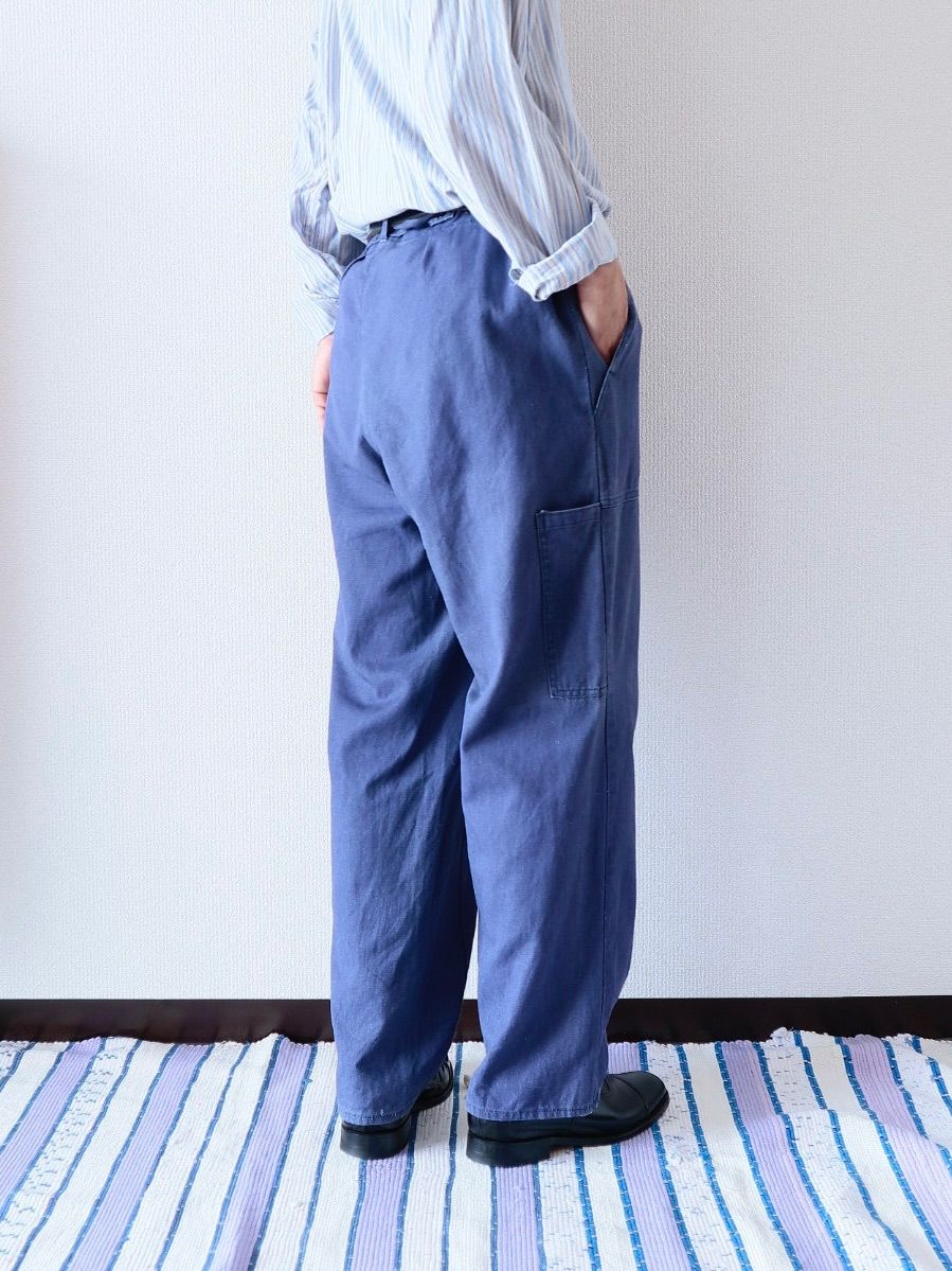 EURO VINTAGE 1980s Cotton Twill Work Pants ユーロ