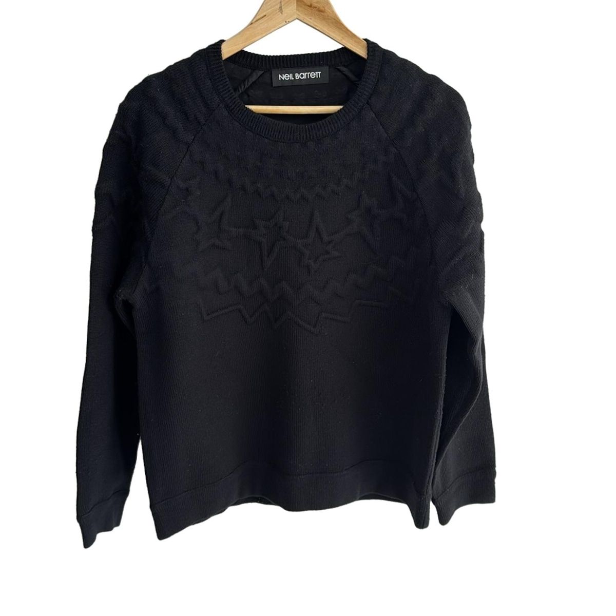 国内正規 19SS Neil Barrett ニールバレット 迷彩 ニット NeilBarrett(ニールバレット) 長袖セーター メンズ美品 - 黒