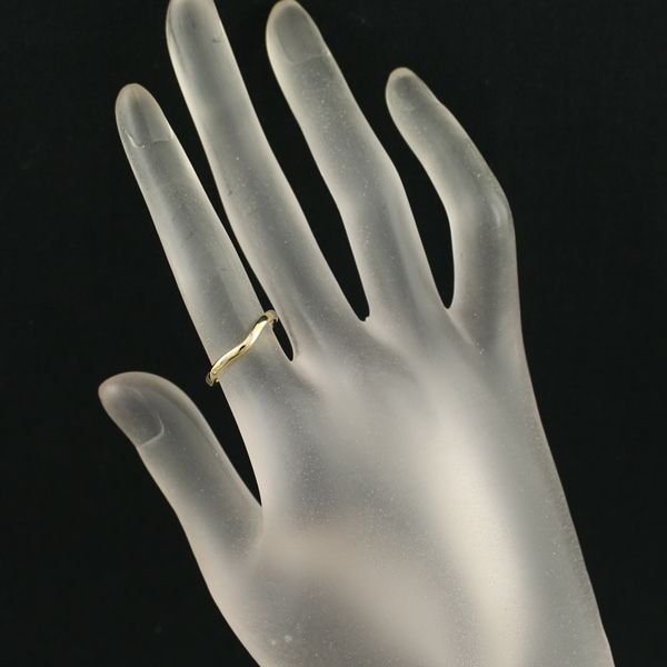 ティファニー　TIFFANY　K18YG　10号　カーブドバンドリング　良品 ティファニー リング カーブドバンド 10号 K18YG #169442 - メルカリ