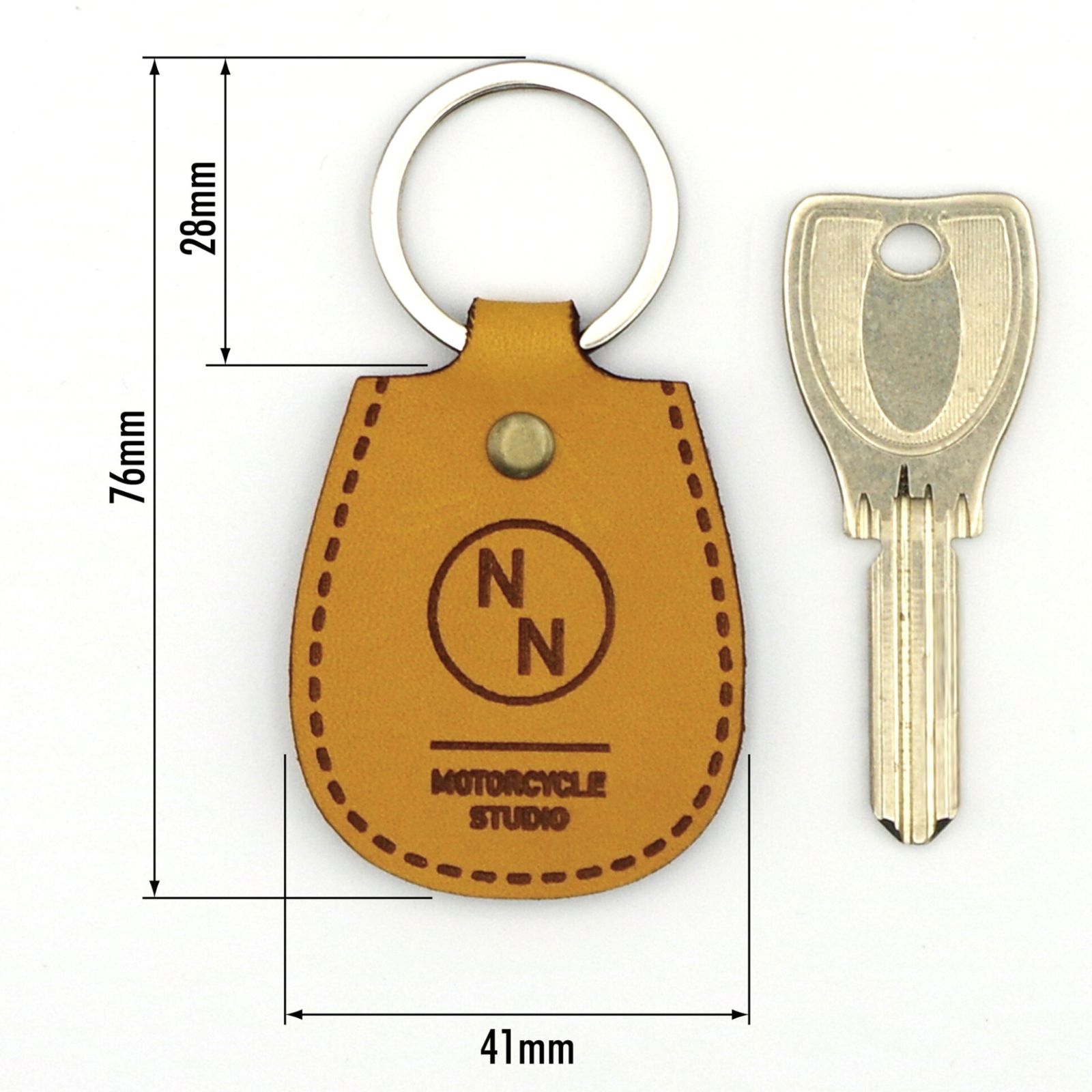 NONINA] イタリアンレザー キーホルダー バイク用 FOR SUZUKI スズキ