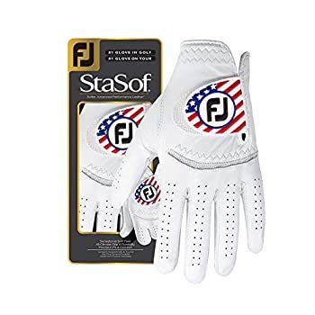 FootJoy StaSof フラッググローブ パール Mサイズ 右利き用 フット
