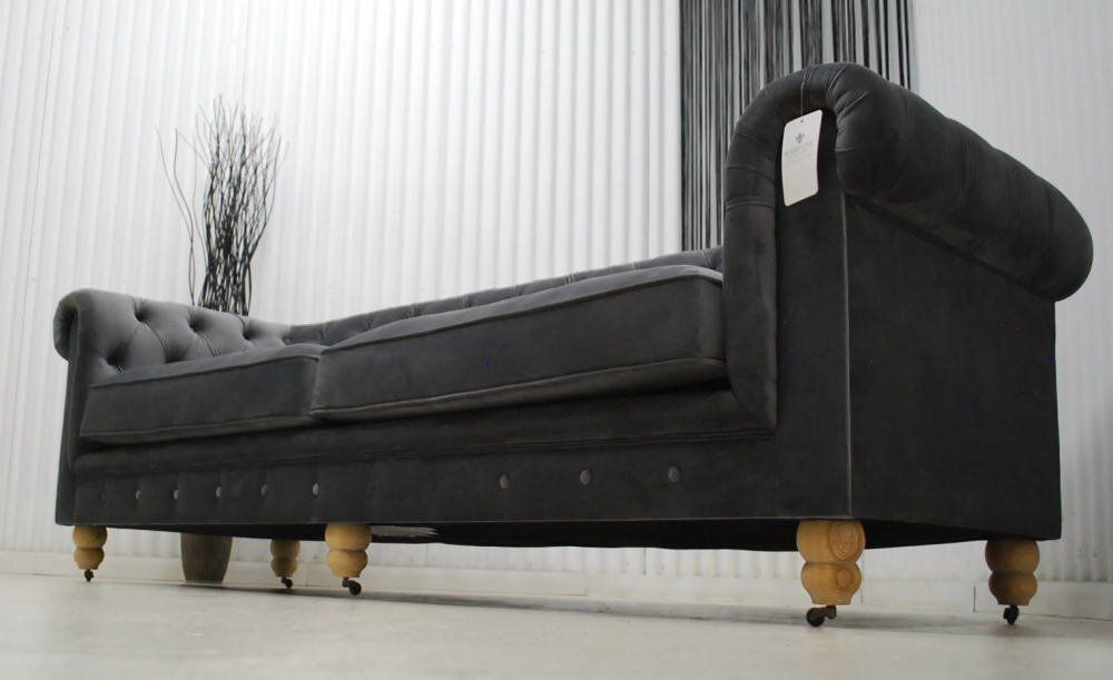 ベロア調 グレー