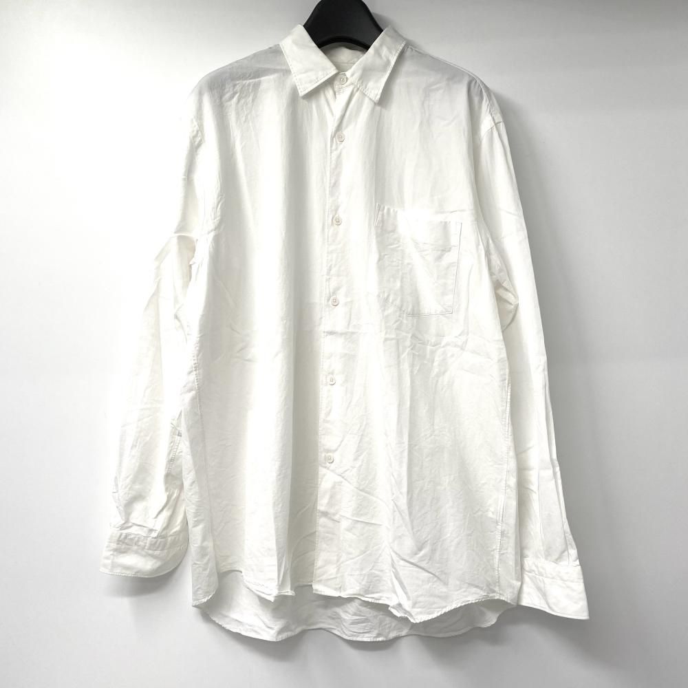 中古】COMOLI 21SS コモリシャツ サイズ2 T01-02001 ホワイト
