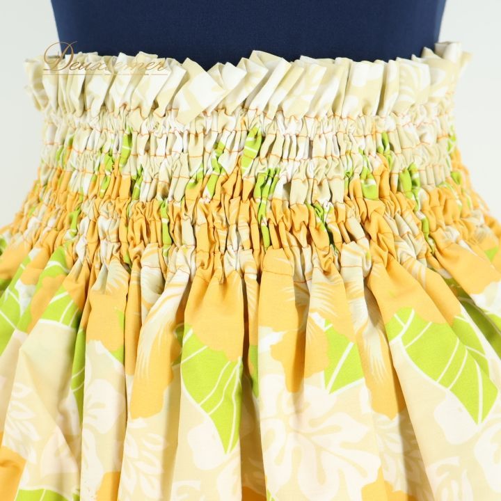 フラダンス用花柄パウスカート フラダンス用スカート 青系花柄