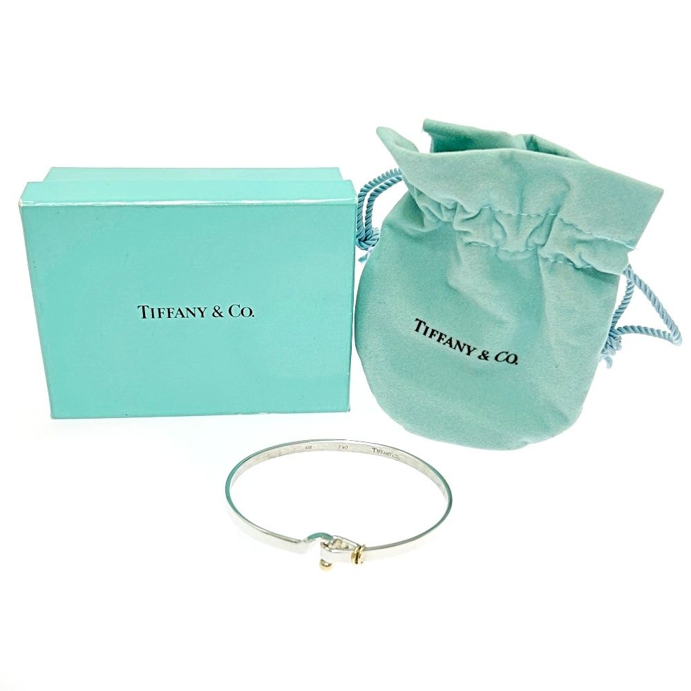 ティファニー フック&アイ バングル シルバー ゴールド TIFFANY/ティファニー】フックアンドアイ バングル/ブレスレット