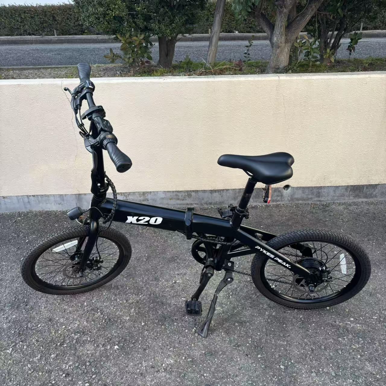 PYKES PEAK X20 電動自転車 ブラック アウトレット  (スペアバッテリープレゼント）250214-11 車体番号0190