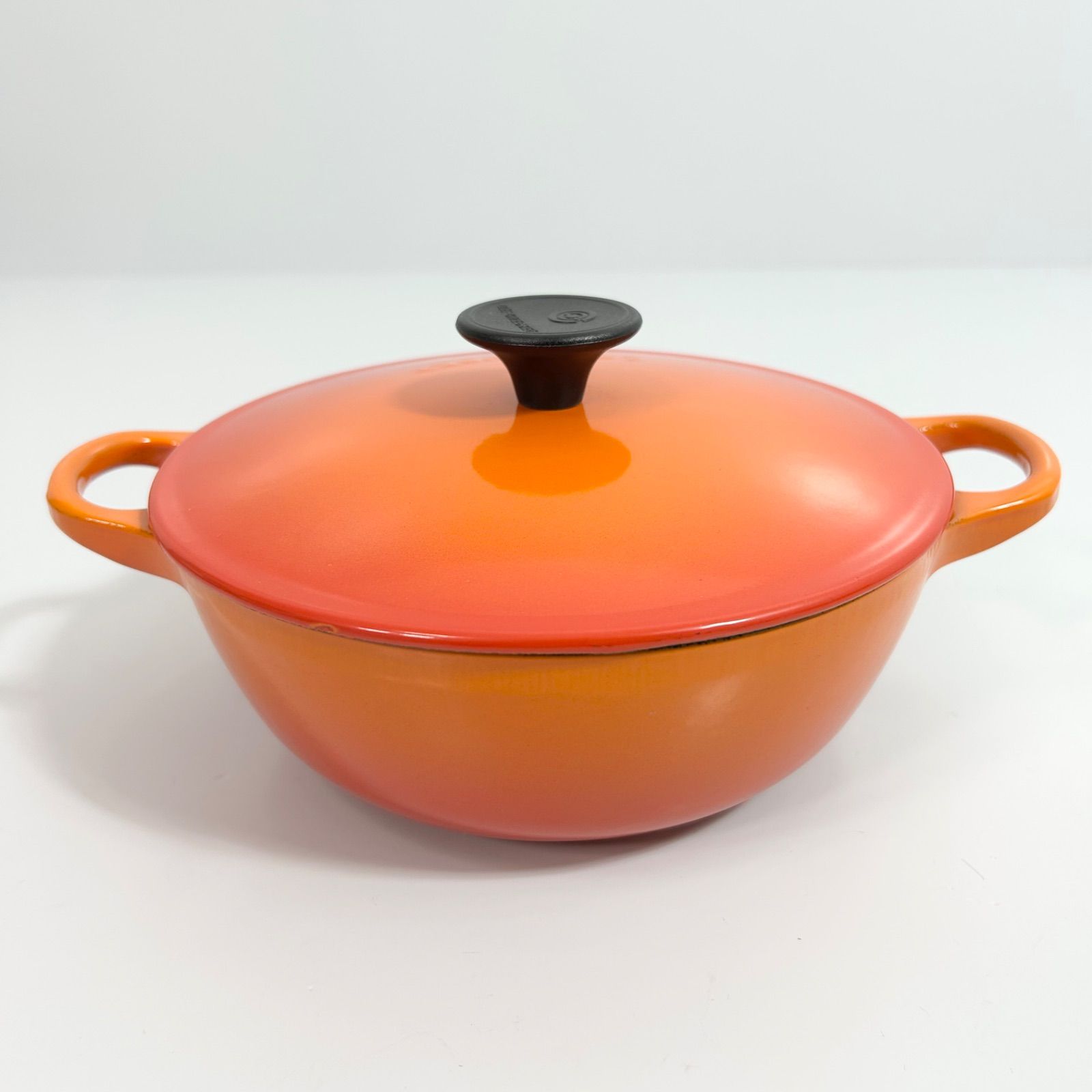 LE CREUSET ル・クルーゼ オレンジ 両手鍋 マルミット18cm 鋳物