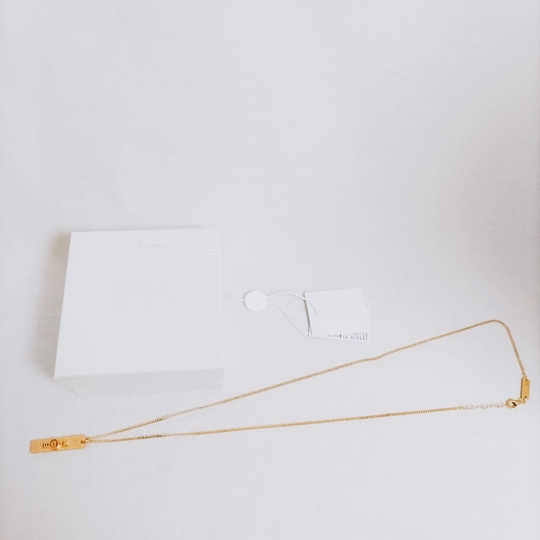 新品未使用※訳あり】MAISON MARGIELA プレート ネックレス