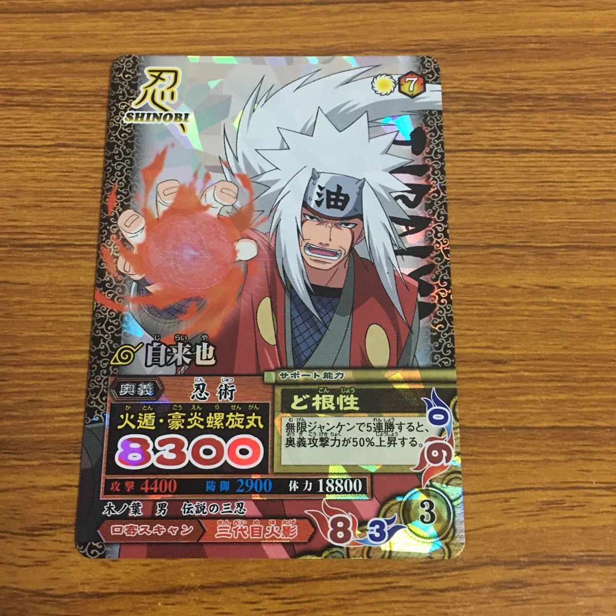 羽38 カード トレカ NARUTO ナルト 自来也 レア 116 - メルカリ