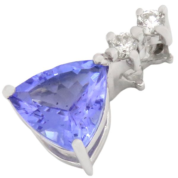 ペンダントトップ タンザナイト ダイヤ K18WG タンザナイト  