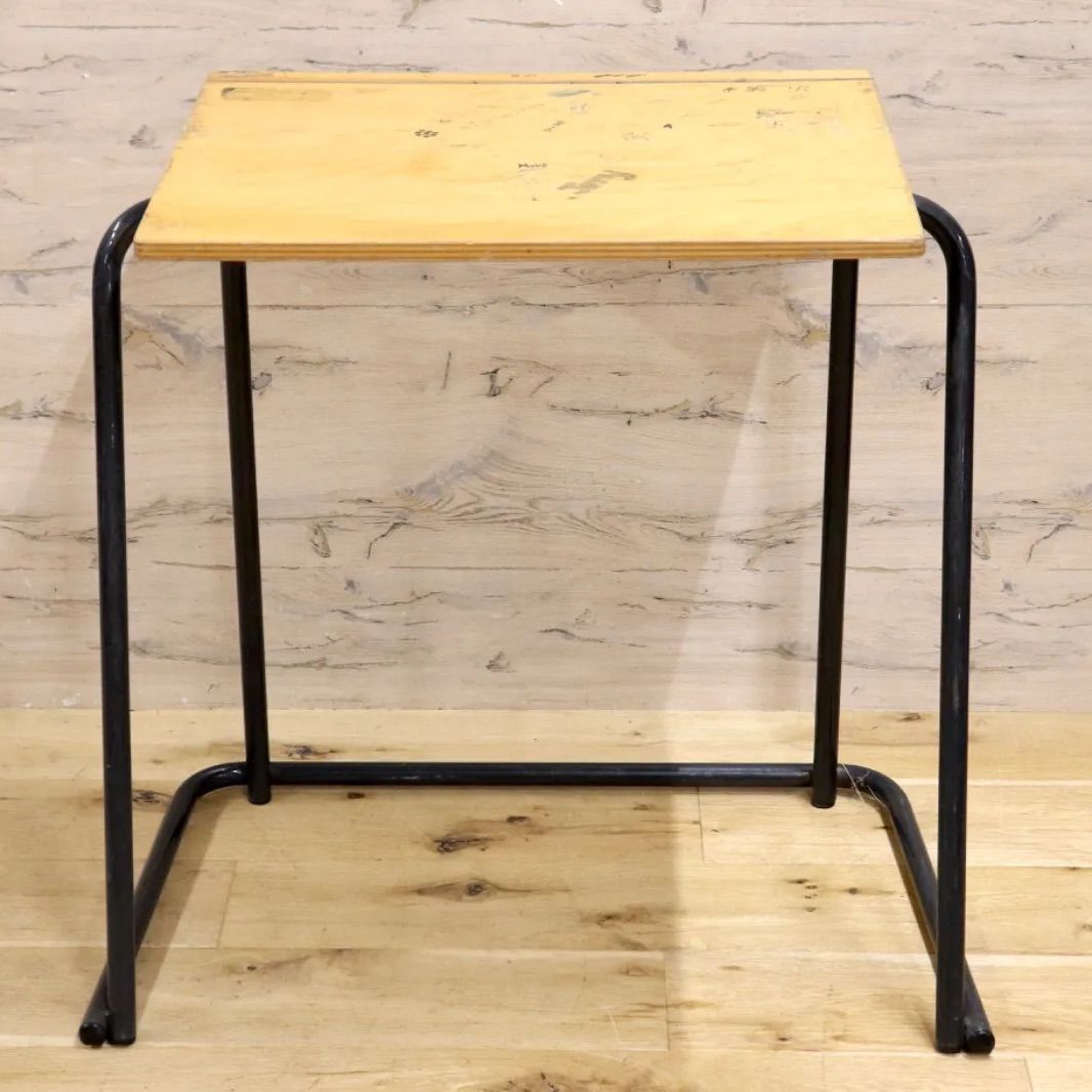 GMIS215K 西洋 イギリス スクールデスク ナチュラル ヴィンテージ 学校机 勉強机 パソコンデスク 簡易テーブル インダストリアル 什器