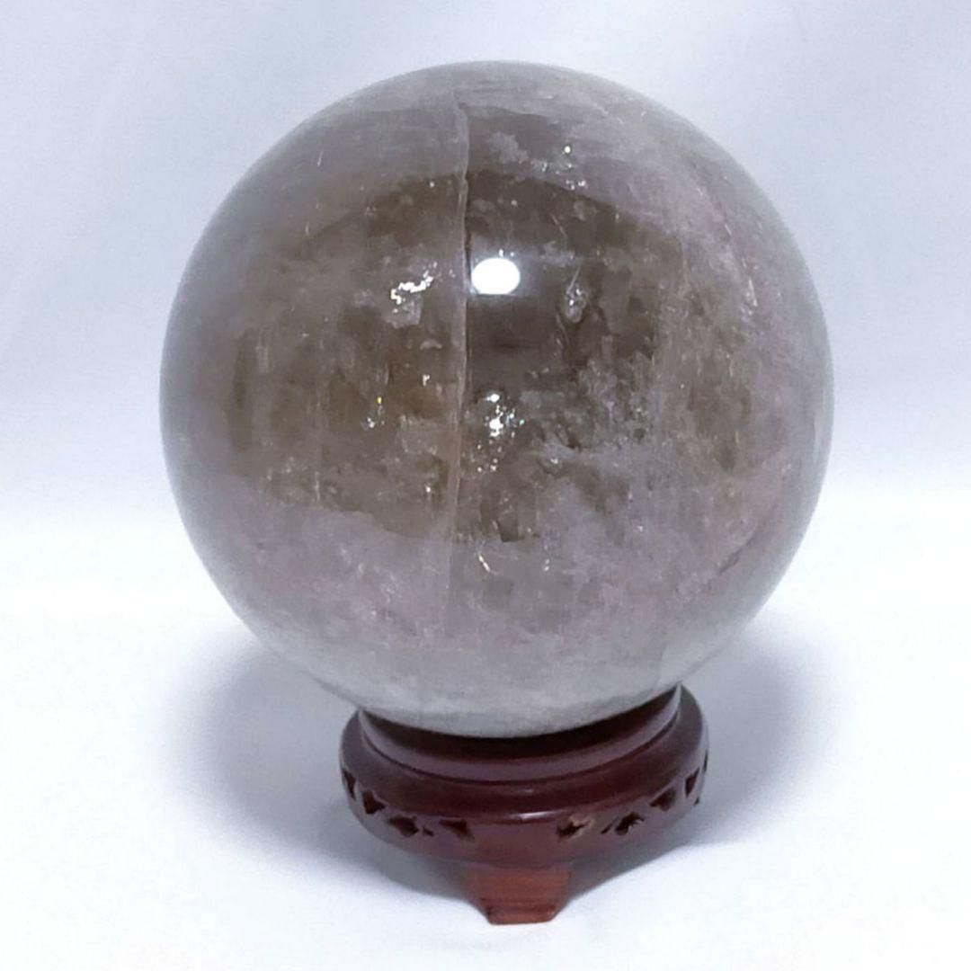 6400g 天然石 虹 直径17cm 台座 レインボー 水晶 スフィア 丸玉 6400g 天然石 虹 直径17cm 台座 虹が舞う天然石スフィア 台座付き 癒し