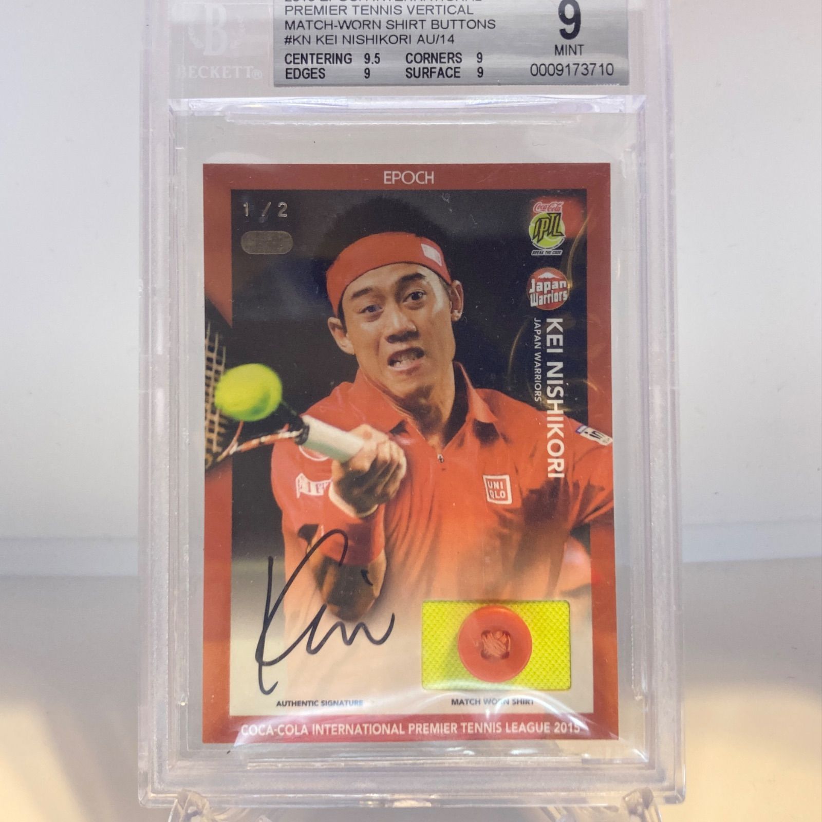 錦織圭直筆サインカードEPOCH 2枚限定