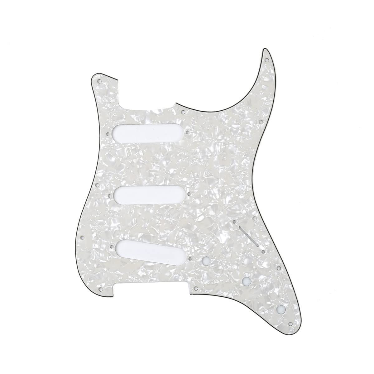 人気商品】ストラトピックガードFender SSS 11穴 USA/メキシコスタンダードSTストラトキャスターエレキギター用、4Pパーチメントパール  Musiclily - メルカリ