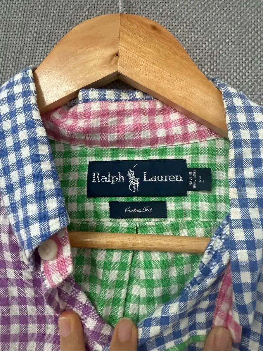 ポロ パッチワーク シャツ