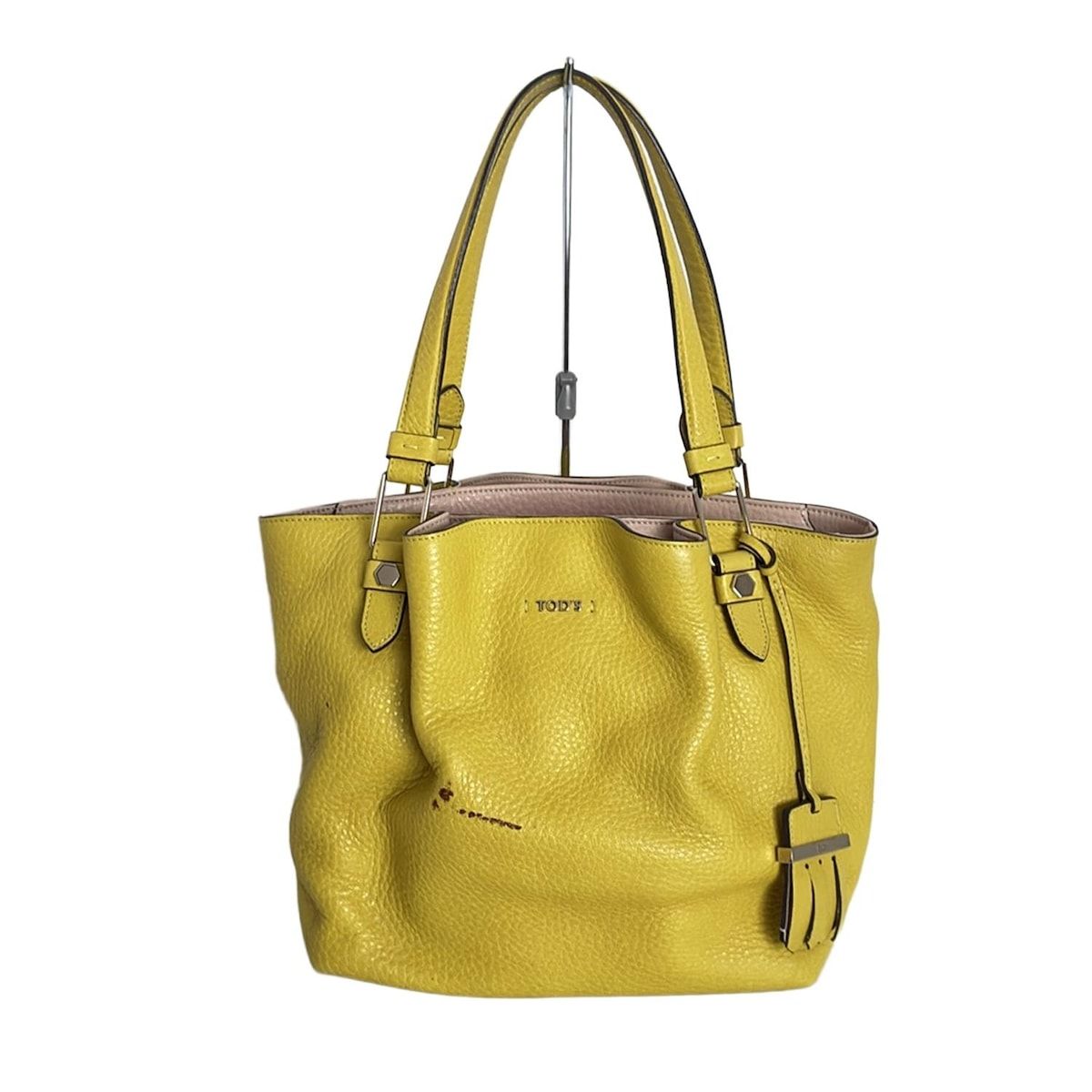 neco TOD’S トッズ　フラワーバッグ　ハンドバッグ　レザー トッズ/ハンドバッグ/フラワーバッグ/ピンクベージュ/レザーの