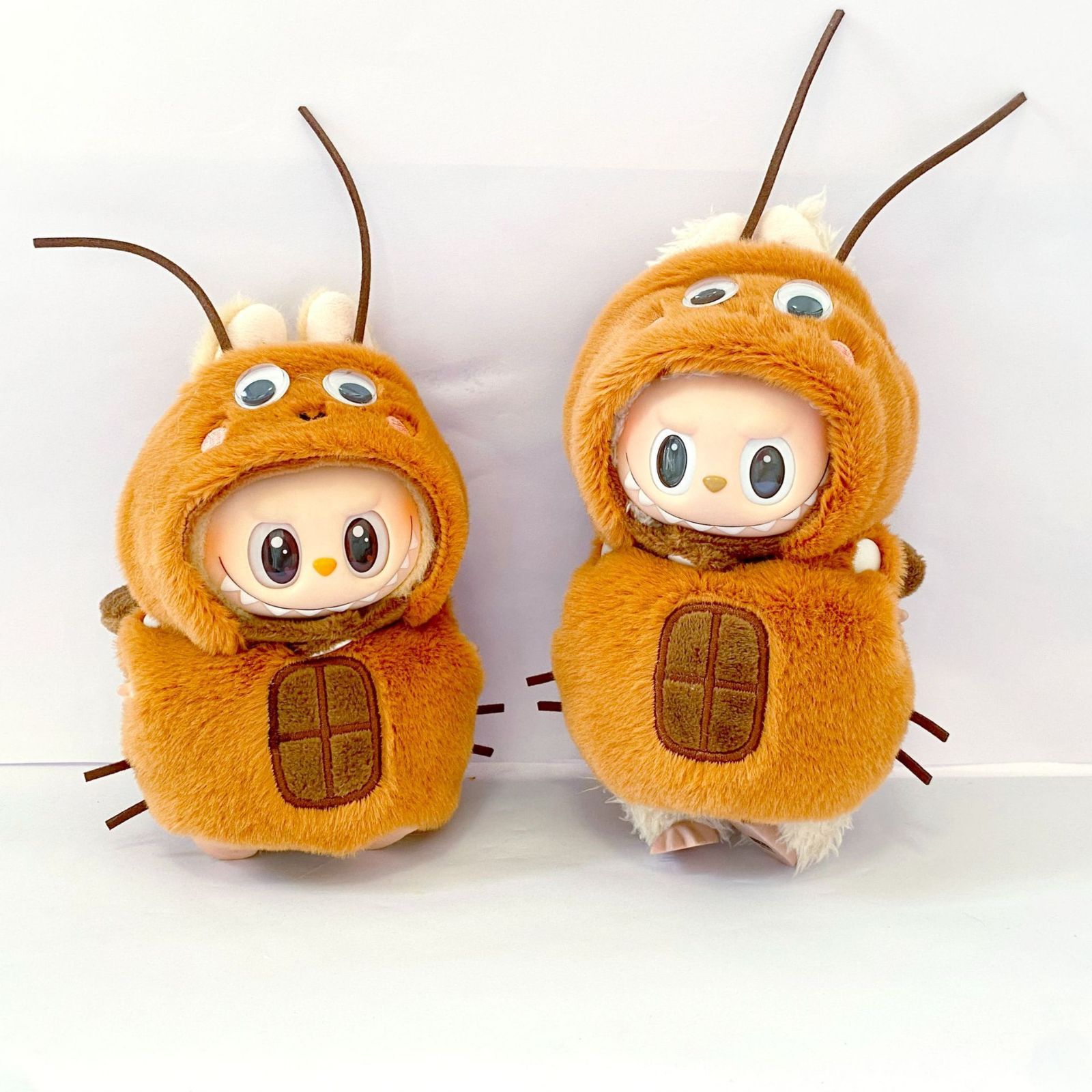新品 恐竜仮装 ワンピースlabubuラブブぬいぐるみ服17cm着せ替え着ぐるみ 新品2点セット ワンピースlabubuラブブぬいぐるみ服17cm着せ替え