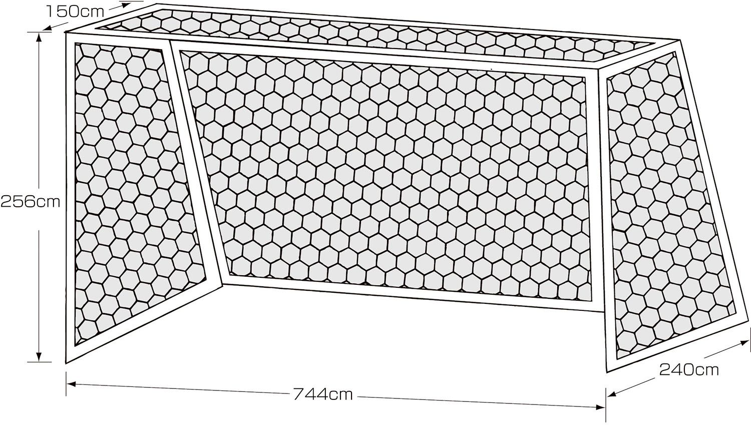 カネヤ KANEYA サッカー 一般サッカーネット 120 K5110 白